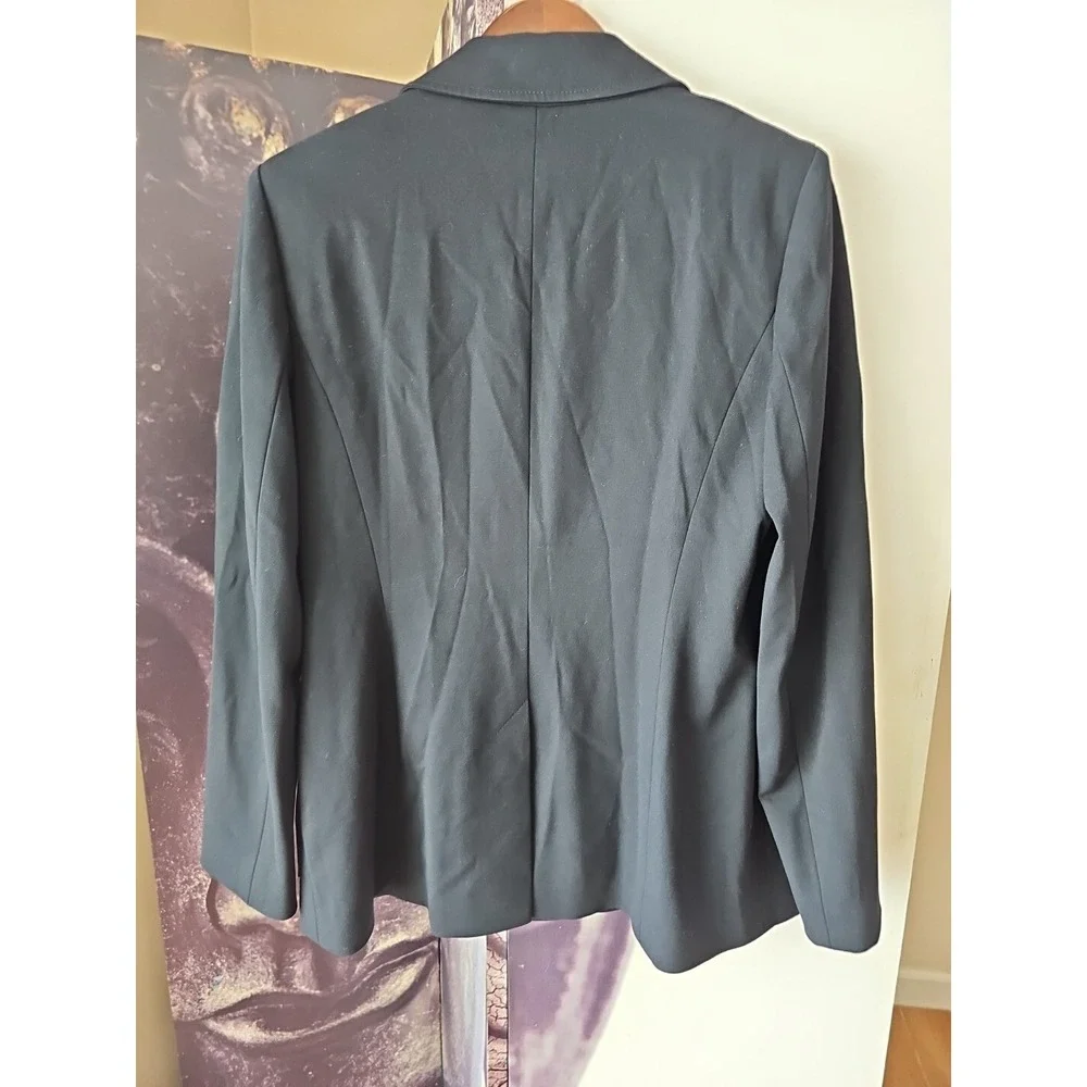 Escada Navy Blue Double Breasted BEVEN Viscose Blend Blazer Size 42 YJ01 - Picture 6 of 9